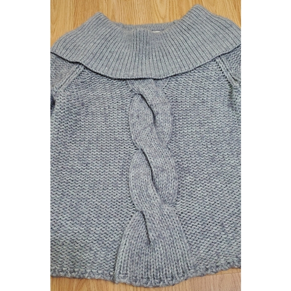 Michael kors alpaca blend cable knit cowl neck longsleeve pullover sweater gray - Picture 2 of 10